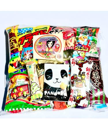 Japanese Snack Assortment 35 pcs of 27 types Full of"DAGASHI", OHIMESAMA Snack Selection (M)