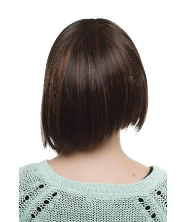 WIG ME UP SA035-2H30 Ladies Wig - Black Red-Brown Streaked Medium Length Straight Hair - International Shipping Available - Buy Online on GoSupps.com