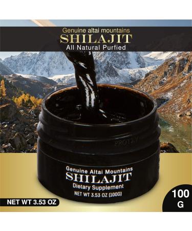Sayan Pure Shilajit Resin 100g - 5 Month Supply | Organic Fulvic Acid Supplement for Energy Boost & Immune Support | 660 Servings - Buy Online on GoSupps.com