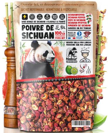 Nab r - 100gr Poivre de Sichuan Rouge Baie de Sichuan Sachet h rm tique Poivre Rouge Chine 100 gr