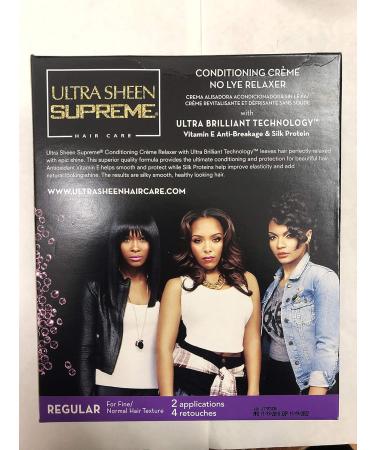 Ultra Sheen Supreme Conditioning Cr me No Lye Relaxer - Sulfate Neutralizing Shampoo Vitamin E Anti-Breakage & Silk Protein - Regular | International Shipping Available - Buy Online on GoSupps.com