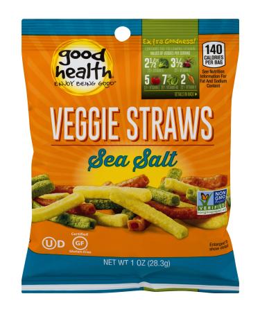 Good Health Veggie Straws, Sea Salt, Pack of 24 Sea Salt Veggie Straws 24 Pack