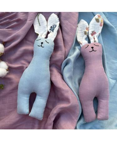 Cute Cuddly Rabbit Toy for Infants & Toddlers | Soft Cotton Stuffed Animal for Baby Girls - Buy Online on GoSupps.com