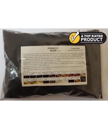 Finally Hair Fiber Refill 250g 8.82oz for Hair Loss Concealing (Soft Black) - Finally Hair - Buy Online on GoSupps.com