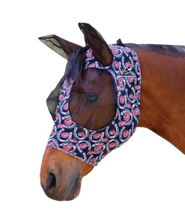 Professional's Choice COB fly mask comfortable fit horseshoe pattern maximum protection and comfort for your horse COB (medium) CFM-23 COB (medium) Horseshoe - Buy Online on GoSupps.com