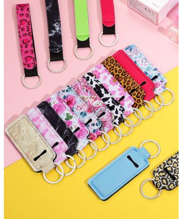 40-Piece Lipstick Holder Keychain Set | Clip-on Sleeve & Protective Cases for Women & Girls | Lip Balm Keyring Holder | Travel Accessories - 4 Styles - Buy Online on GoSupps.com