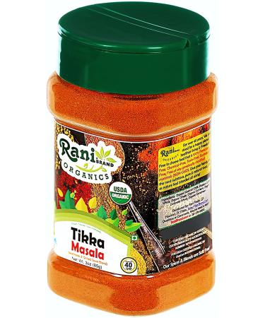 Rani Organic Tikka Masala 6-Spice Indian Blend 3oz PET Jar - USDA Certified, All Natural, Vegan, Gluten Friendly, NON-GMO - 3 Ounce (Pack of 1) - Buy Online on GoSupps.com