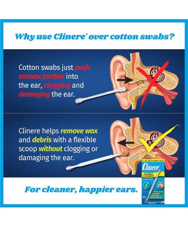 Clinere Ear Cleaners 10 Count (Pack of 3) - Earwax Remover Tool for Safe & Gentle Cleaning at Home - Buy Online on GoSupps.com