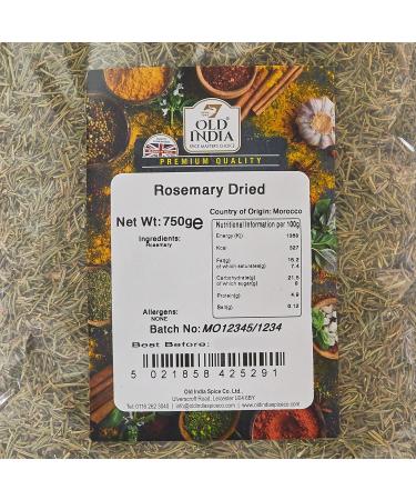 Old India Rosemary Dried 750g - Premium Quality Aromatic Herb - Buy Online on GoSupps.com