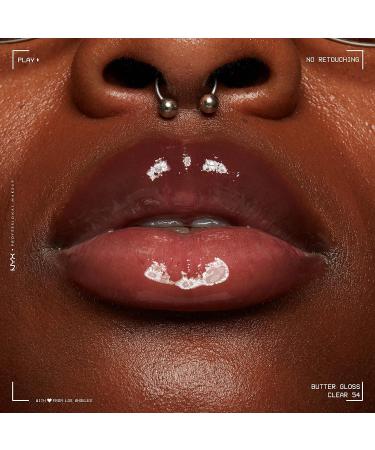 NYX Butter Gloss Sugar Glass (Clear) - Non-Sticky Lip Gloss Set of 3 - Buy Online on GoSupps.com