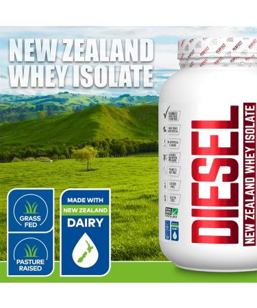 PERFECT Sports Diesel 100% New Zealand Whey Isolate Grass-Fed & Pasture Raised 5LB Milk Chocolate - Buy Online on GoSupps.com