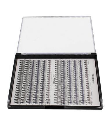 240Pcs Mixed Size Cluster False Eyelashes - Long Individual Fake Eye Lashes Extensions - Soft & Light Volume - 10-14mm - 20 & 10 Roots - Buy Online on GoSupps.com