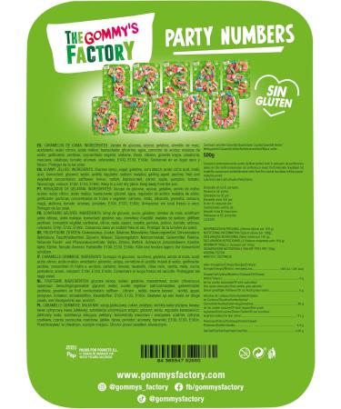  Gommy s Factory Children's Birthday Sweets N 6 Gluten-Free Sweet Cake Tasty and Perfect for Birthdays Children's Snacks and Party Decoration - 500g Sweet Box - Ideal for Gift - Buy Online on GoSupps.com