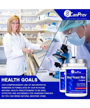 CanPrev - Red Yeast Rice Complex 120 Capsules Support Cardiovascular Health with Antioxidant Rich Supplement 120 count (Pack of 1) - Buy Online on GoSupps.com