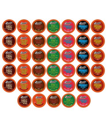 Brooklyn Beans Hot Chocolate Variety Pack Pods, Compatible with 2.0 K-Cup Brewers, 40 Count Assorted Hot Chocolate 40 Count (Pack of 1)