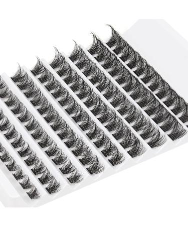 Lash Clusters DIY Extensions - D Curl Individual Lashes 8-16mm - 108 pcs Natural Fluffy Wispy Eyelash Clusters by TOOCHUNAG C01 - Buy Online on GoSupps.com