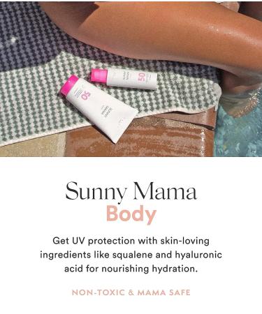 HATCH Collection Sunny Mama Body Sunscreen SPF 50 | Pregnancy Safe Mineral Sunscreen - Buy Online on GoSupps.com