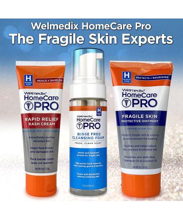 Welmedix Rinse Free Cleansing Foam 3-in-1 Body Wash, Shampoo, and Cleanser - Hospital Grade, Sulfate & Paraben Free - Pack of 3 (5 fl oz each) - Buy Online on GoSupps.com