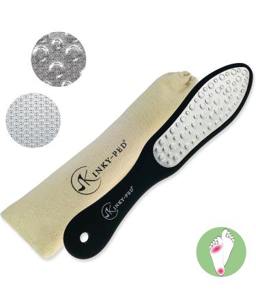 KINKY-PED Double-Sided Stainless Steel Foot File - Coarse & Fine Sides for Smooth Feet | International Shipping Available - Buy Online on GoSupps.com