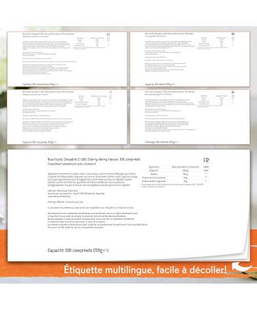 Now Foods Chewable C-500 Vitamine C 500mg Acide L-Ascorbique avec glantier 100 Comprim s v g taliens Test en Laboratoire Sans Gluten V g tarien Sans Soja Sans OGM - Buy Online on GoSupps.com