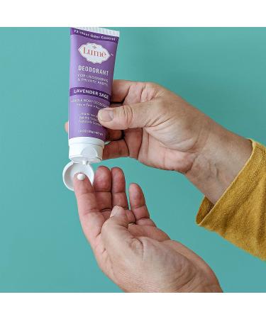 Lume Deodorant Cream Bundle - Aluminum and Baking Soda Free, Hypoallergenic Formula for Underarms and Private Parts, Lavender Sage Scent - Travel Tube Included - Buy Online on GoSupps.com