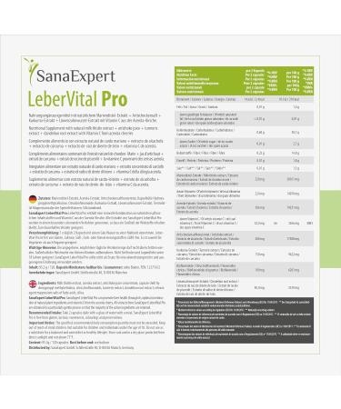 SanaExpert Leberital Pro - Vegan Dietary Supplement with Dandelion Turmeric & Artichoke - 120 Capsules for Liver Health - Buy Online on GoSupps.com