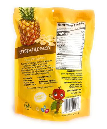Crispy Green Pineapples 0.36oz - 6 Pack | Delicious and Healthy Snack Option - Buy Online on GoSupps.com
