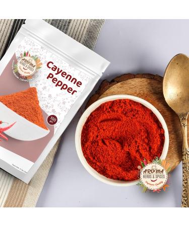 Premium Quality 100gm Ground Cayenne Pepper - Hot and Fiery Red Pepper Powder - Buy Online on GoSupps.com