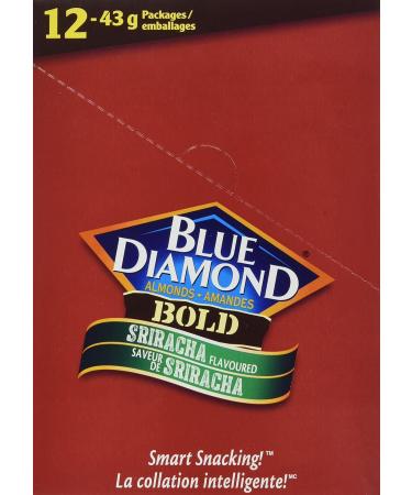 Blue Diamond Almonds Sriracha Almonds 43 Grams (pack of 12) - Buy Online on GoSupps.com
