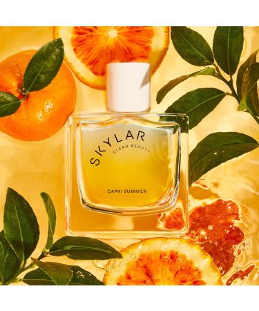 Skylar Capri Summer Eau de Parfum - Hypoallergenic & Clean Perfume for Women & Men Vegan & Safe for Sensitive Skin - Fruity Citrus Perfume Bergamot Neroli & Blood Orange - 50mL /1.7 Fl oz - Buy Online on GoSupps.com