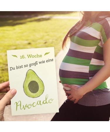 30+1 Milestone Pregnancy Photo & Memory Cards - Gift Boxed with Diary & Congrats Card | Perfect Pregnancy Gifts in DIN A6 Format - Buy Online on GoSupps.com