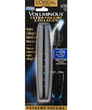 L'Or al Paris Voluminous Extra Volume Collagen Waterproof Mascara Black - 0.34 fl. oz - Buy Online on GoSupps.com