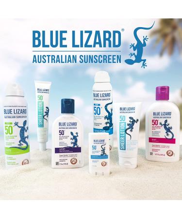 Blue Lizard Sensitive Mineral Sunscreen SPF 50+ with Zinc Oxide - Water Resistant UVA/UVB Protection - Fragrance Free - 5 Fl Oz (Pack of 1) - Buy Online on GoSupps.com