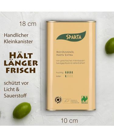 SPARTA Organic Extra Virgin Olive Oil 1L Premium Quality Greek Olive Oil Buy Online - Buy Online on GoSupps.com