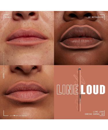 NYX Professional Makeup Line Loud Lip Liner - Daring Damsel: Longwear & Pigmented Lip Pencil - Buy Online on GoSupps.com