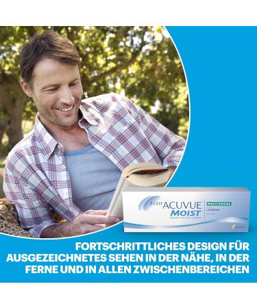 Acuvue Moist 1-Day Multifocal Daily Contact Lenses - UV Protection -2 DPT BC 8.4 30 Lenses - Comfortable & Hydrating - Buy Online on GoSupps.com