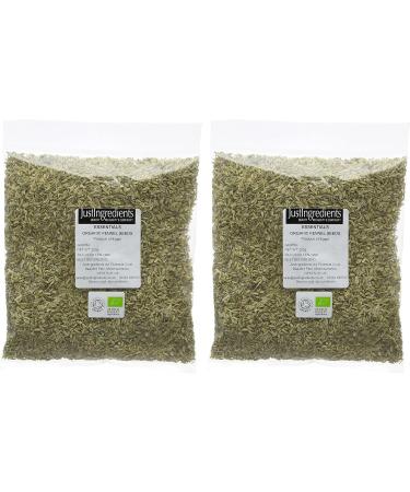 JustIngredients Essentials Organic Fennel Seeds 250g 250 g - Buy Online on GoSupps.com