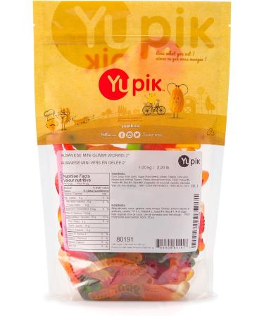 Yupik Mini Gummy Worms 1 kg Gluten-Free Dual-Colored Fruity Flavors Soft & Chewy 2" Gummies Fun Treat Sweet Candy Delicious Snack Ideal for Gifting Holidays & Baking 1 kg (Pack of 1) - Buy Online on GoSupps.com