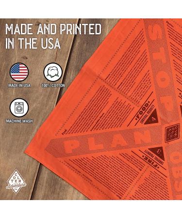 Colter Co. Stayin' Alive Reflective Survival Bandana - 100% Cotton - Made In USA - Buy Online on GoSupps.com