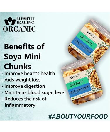 Blessfull Healing Organice SOYA Mini Chunks for Breakfast 1 lb (453 Gram) - Buy Online on GoSupps.com
