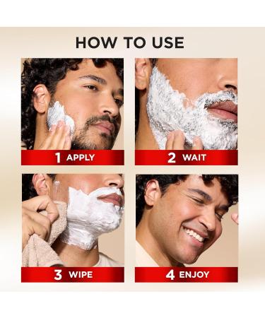 SoftSheen-Carson Magic Razorless Shaving Cream for Men - Extra Strength Hair Removal Cream for Coarse Beards - 6 oz Depilatory Cream - Works in 4 Minutes - Pack of 1 - Buy Online on GoSupps.com