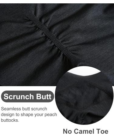 DREAMOON Seamless Butt Lifting Leggings | High Waisted Workout Yoga Pants | Gym Tights | Upgrade Butt Lifting | Black with Logo | Large - Buy Online on GoSupps.com