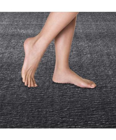 Taracarpet Fiona Non-Slip Washable Bath Mat - Soft Anthracite Round 80 cm | Stylish Bathroom Carpet Set - Buy Online on GoSupps.com