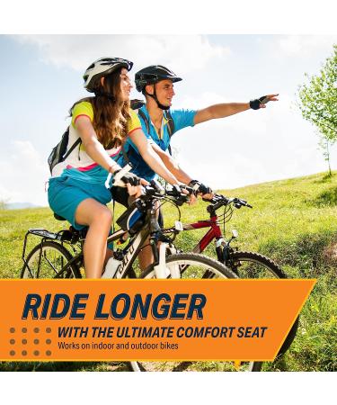 Bikeroo Extra Wide Cruiser Bike Seat for Men and Women - Vintage Brown Saddle with Suspension for Ultimate Comfort - Buy Online on GoSupps.com