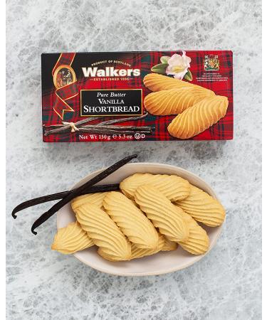 Walkers Shortbread Vanilla Cookies 5.3oz Box - Pack of 4 | Delicious Vanilla Flavor - Buy Online on GoSupps.com