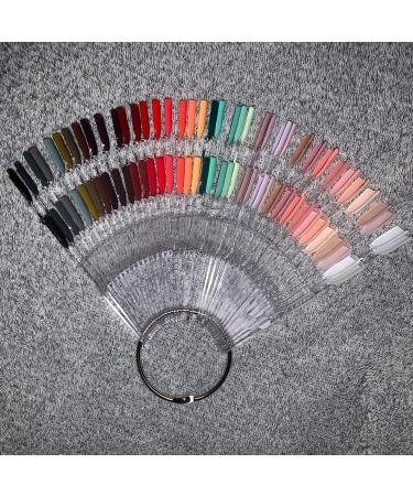 100 PCS Transparent Nail Polish Display Sticks - Nail Art Practice Tips & Color Plates - Buy Online on GoSupps.com