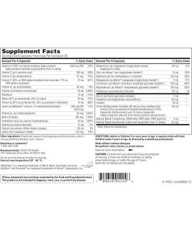 Klaire Labs VitaSpectrum Capsules - Kids Multivitamin with 28 Essential Nutrients - Gluten-Free - 180ct - Buy Online on GoSupps.com