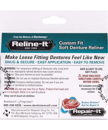 Advanced Denture Reliner Kit for Upper & Lower Dentures - Easy Application, 2 Soft Relines - Buy Online on GoSupps.com