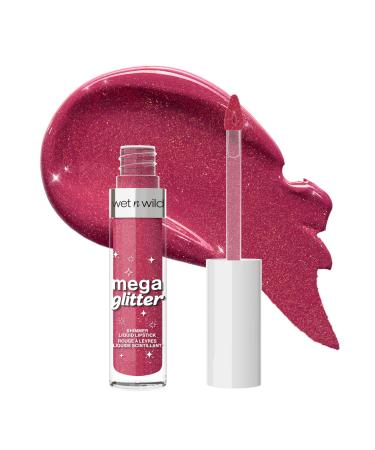 Wet n Wild Mega Glitter Shimmer Liquid Lipstick Gloss Finition Mat-Glitter Formule L g re avec Vitamine E pour des L vres Nourries et Confortables Pink Future