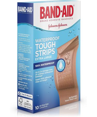 Band-Aid Tough Strips Waterproof Bandages - Extra Large, 20 Count - Buy Online on GoSupps.com